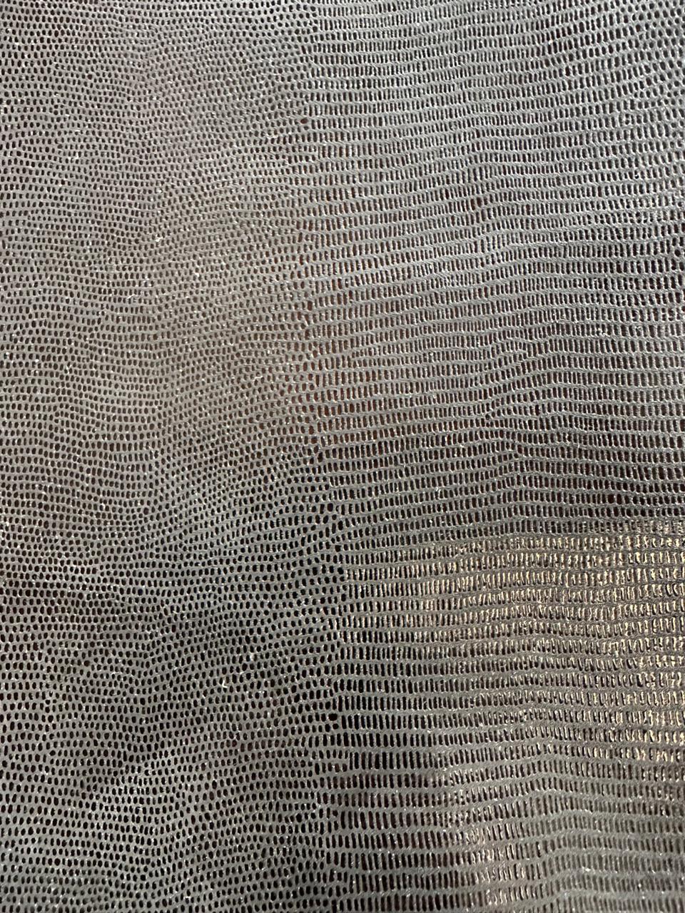 Goat Leather Print Lizard Black C