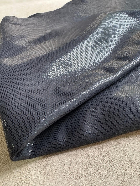 Goat Leather Print Triangle Black C